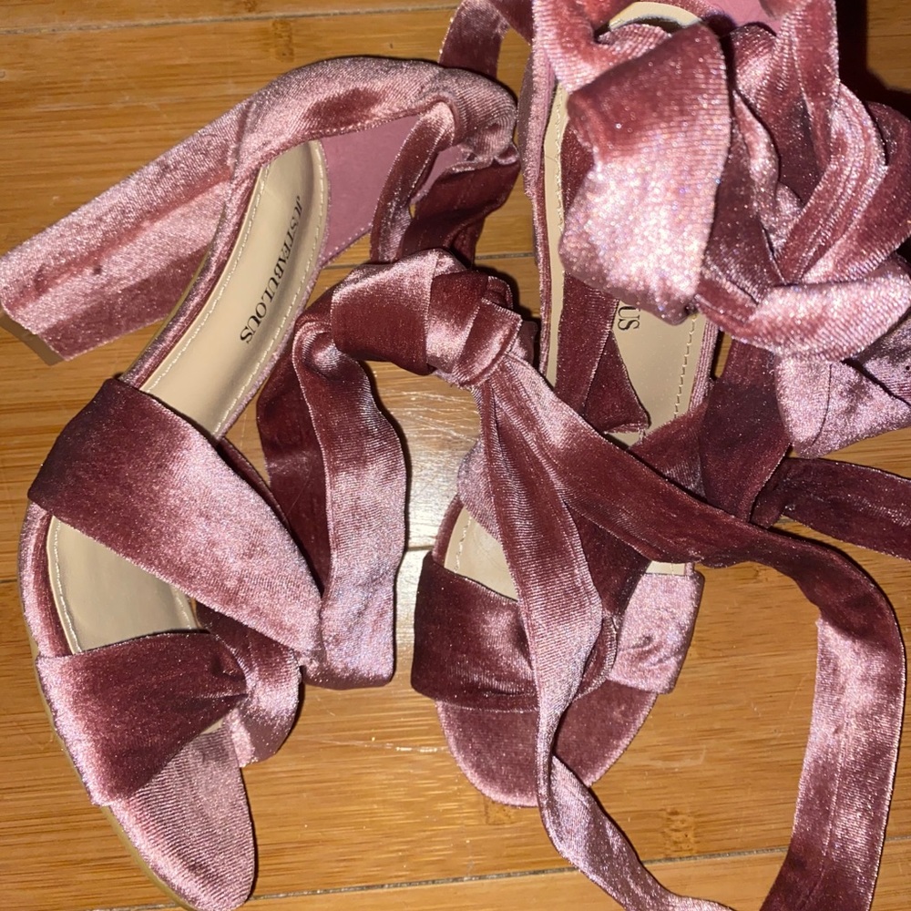 Tie Up Heeled Sandals